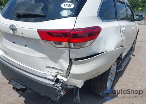 2018 Toyota Highlander Limited from USA, damaged, VIN 5TDDZRFH9JS879764